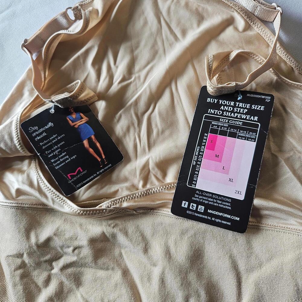 Maidenform Firm Control Top To Bottom Smoothing shapewear bodysuit Size XL NWT - Picture 8 of 8
